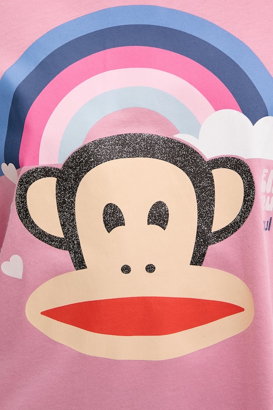 United Colors of Benetton pyžamové tričko s dlhým rukávom dámske s viskózou 3Y5E3M08J ružová