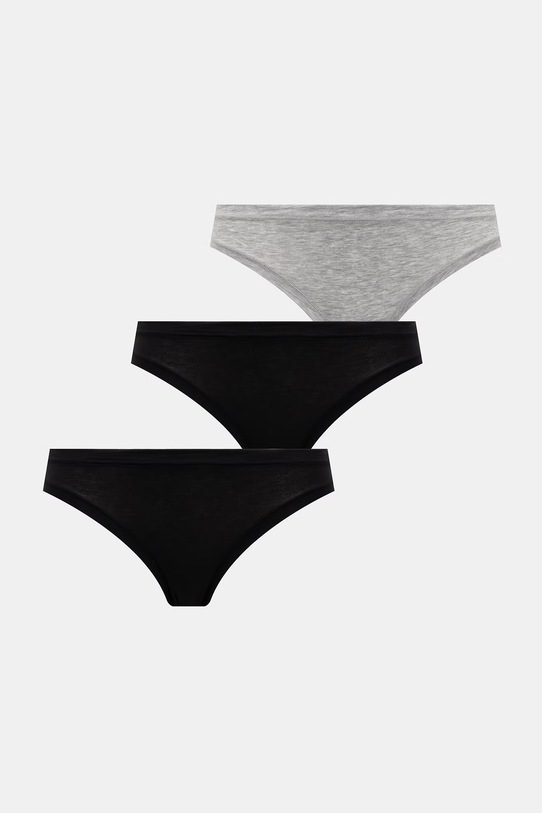 United Colors of Benetton figi damskie z bawełną 3-pack szary 3ZQM1S02W