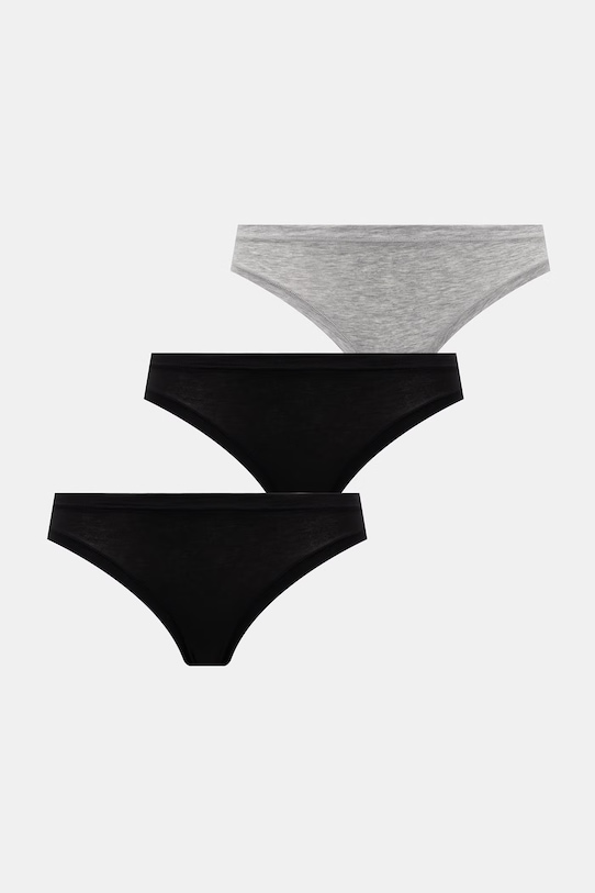 United Colors of Benetton figi damskie z bawełną 3-pack szary 3ZQM1S02W