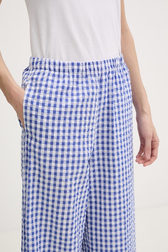 United Colors of Benetton spodnie piżamowe damskie bawełniane niebieski 47OL3F00N