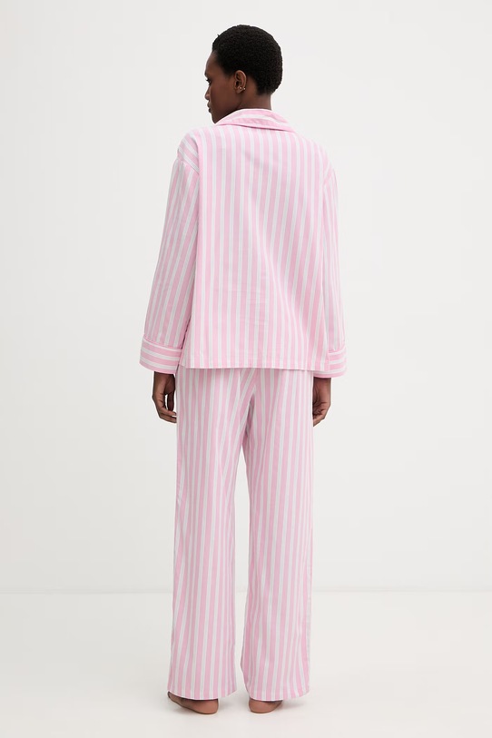United Colors of Benetton piżama dwuczęściowa damska bawełniana 4FCL3P010 różowy SS26