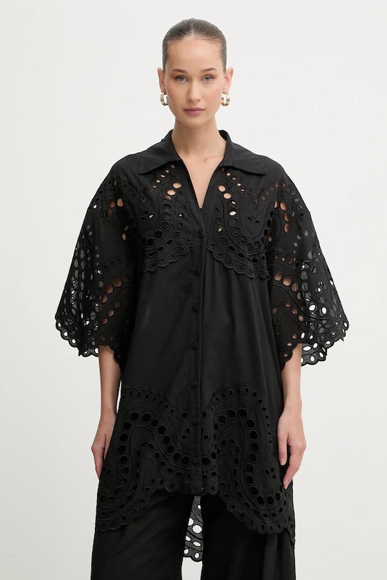 Charo Ruiz Ibiza koszula Tao klasyczny czarny 263201