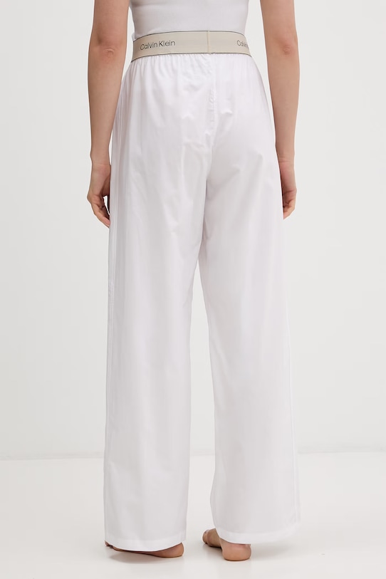 Oblečenie Calvin Klein Underwear pyžamové nohavice dámske bavlnené LV00QS7520 biela