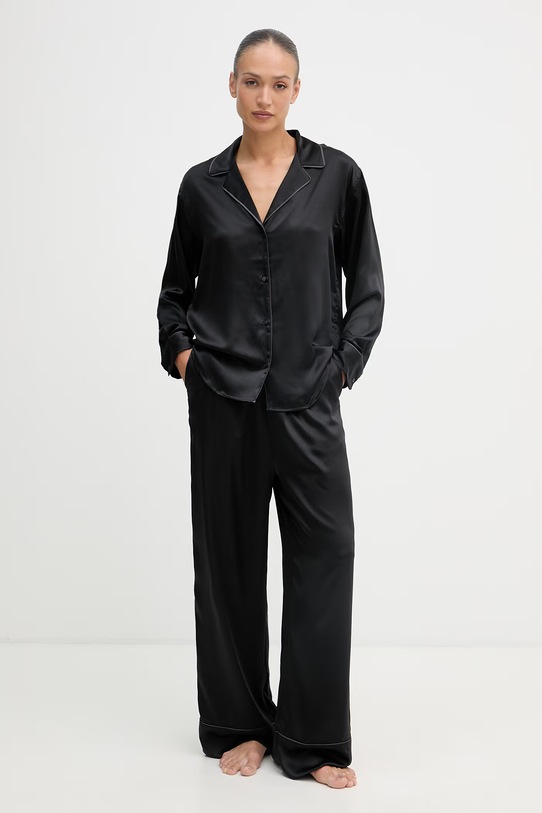 Calvin Klein Underwear pigiama a due parti da donna nero LV00QS7625