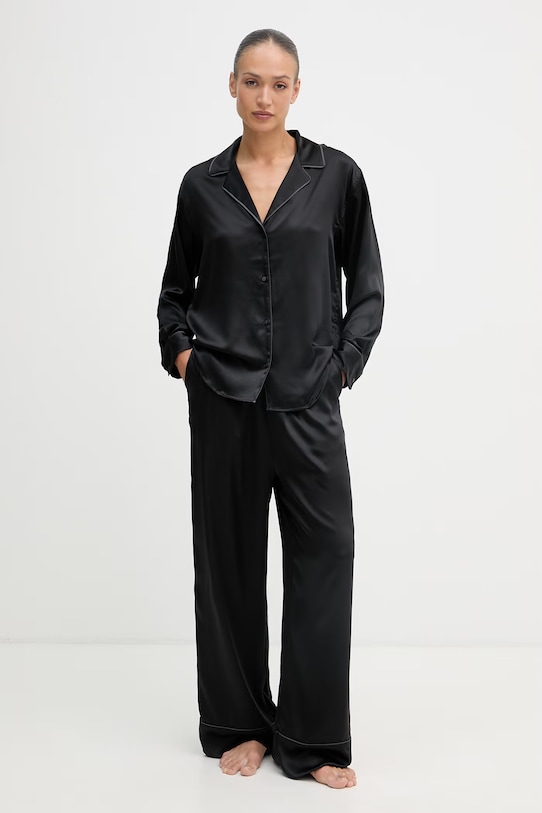 Calvin Klein Underwear pigiama a due parti da donna nero LV00QS7625