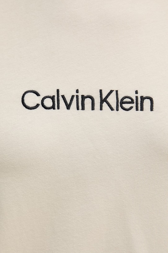 Calvin Klein Underwear dvodelna pižama ženska z bombažem LV00QS7653 bež