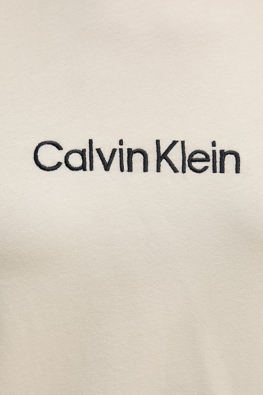 Calvin Klein Underwear dvodelna pižama ženska z bombažem LV00QS7653 bež