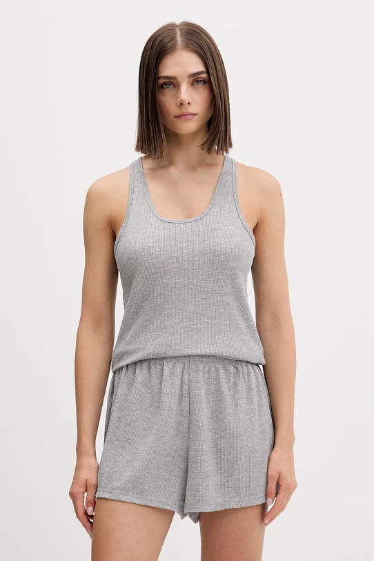 Calvin Klein Underwear dvojdielne pyžamo dámske s viskózou sivá LV00QS7661