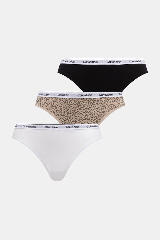 Calvin Klein Underwear brazilske hlačke ženske paket 3 kosov bela LV00QD5396