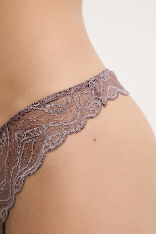 Calvin Klein Underwear chiloți g-string pentru femei maro LV00QF8093