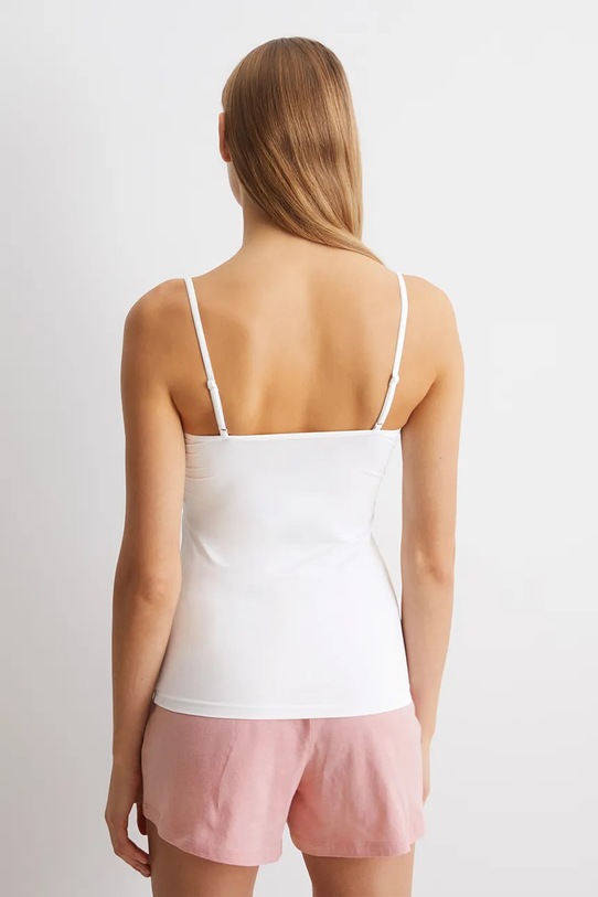 Marc O'Polo top piżamowy 10222638 biały SS26