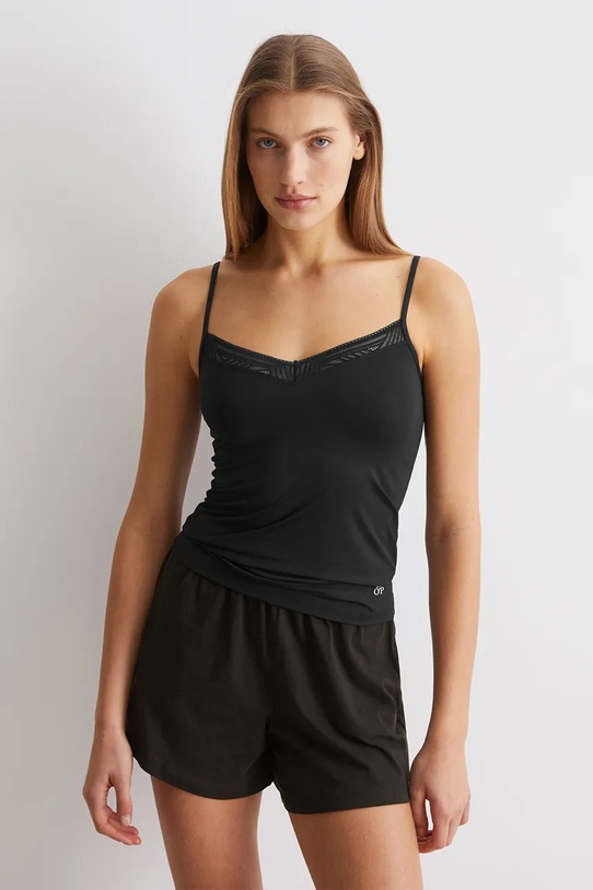 Marc O'Polo top piżamowy dzianina czarny 10222638