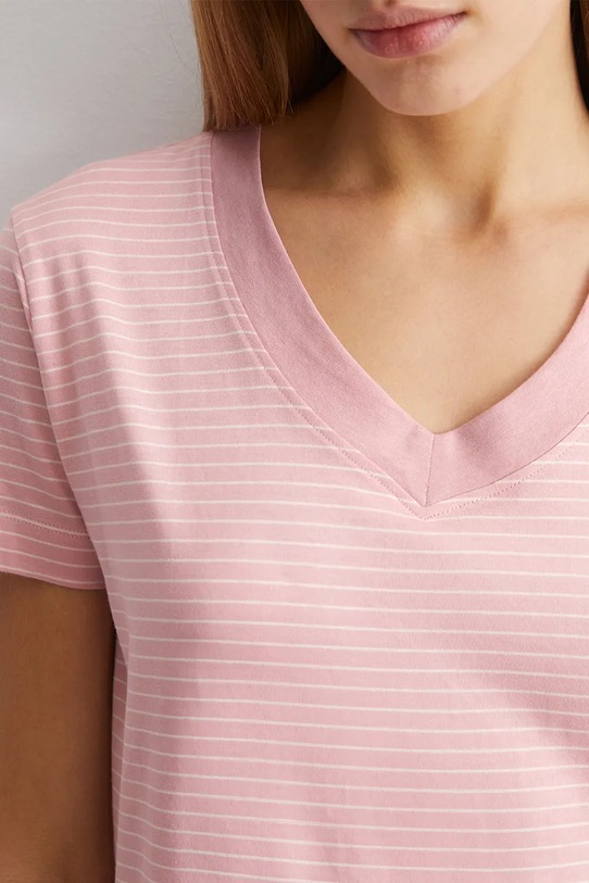 Odzież Marc O'Polo koszula nocna bawełniana 10222697 różowy