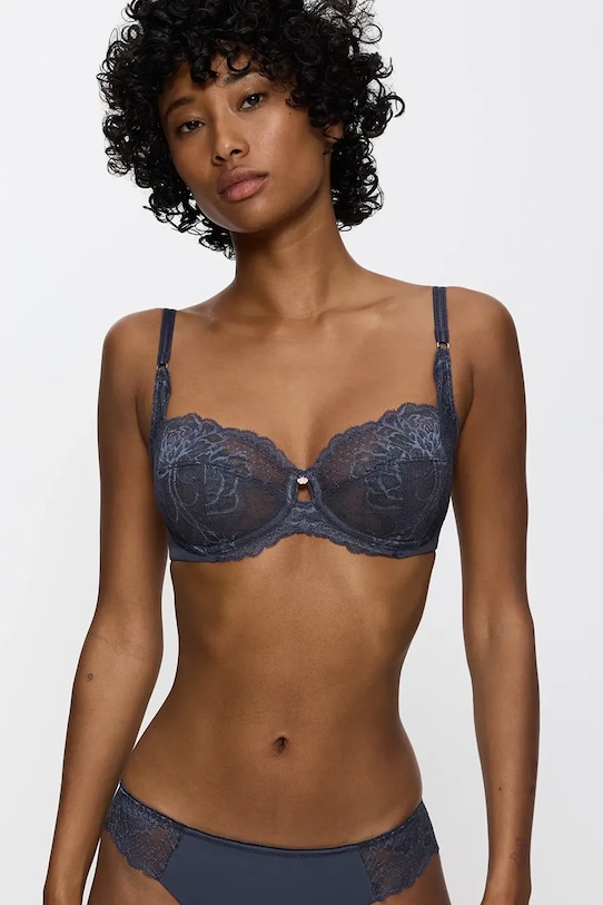 Triumph biustonosz Wild Peony Florale koronka granatowy 10209608