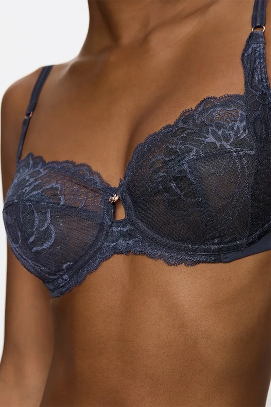 Odzież Triumph biustonosz Wild Peony Florale 10209608 granatowy