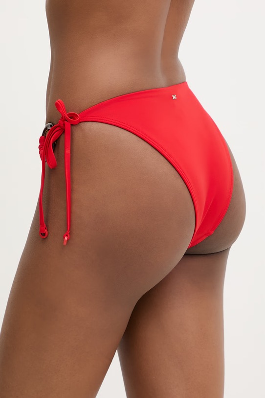 Odzież Tommy Hilfiger figi kąpielowe damskie UW0UW06389 czerwony