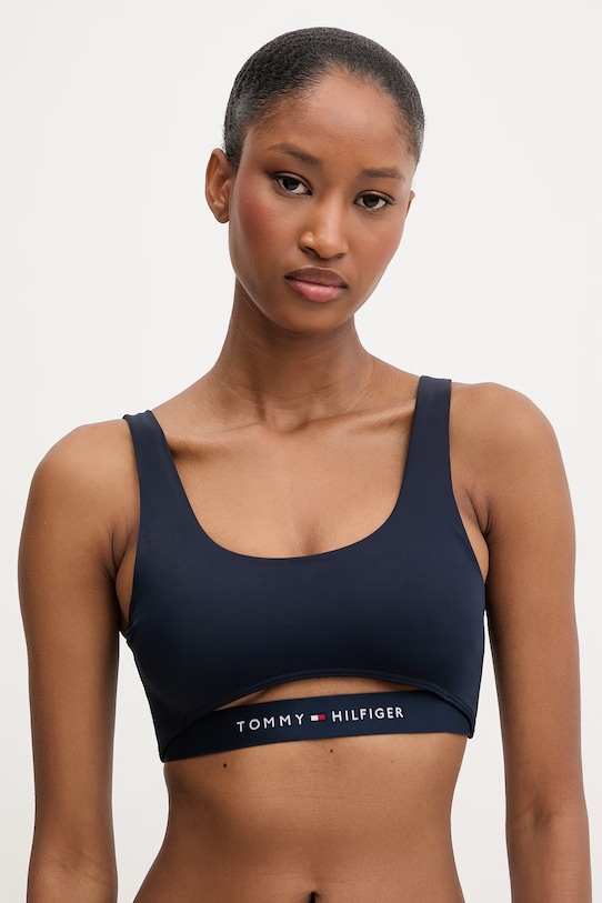 Tommy Hilfiger plavková podprsenka dámska tmavomodrá UW0UW06359