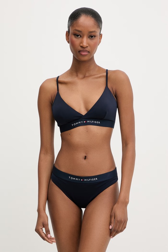 Tommy Hilfiger biustonosz kąpielowy damski UW0UW06361 granatowy SS26