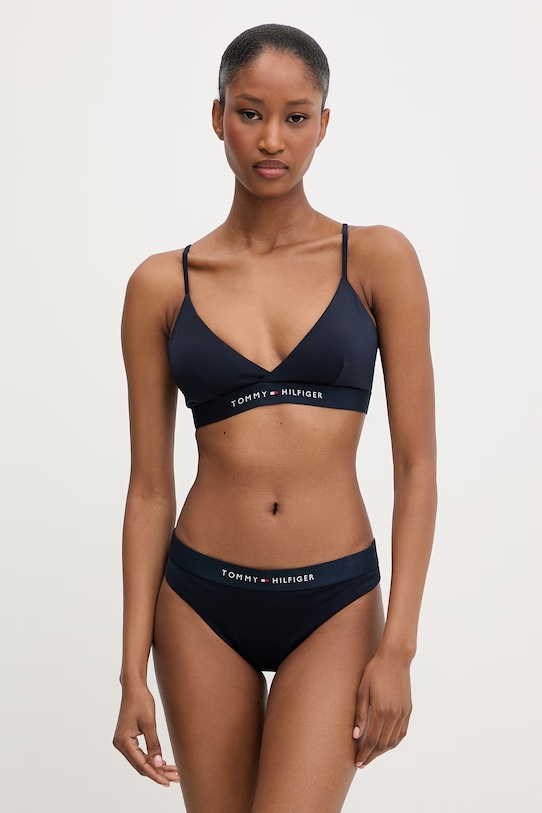 Tommy Hilfiger biustonosz kąpielowy damski UW0UW06361 granatowy SS26