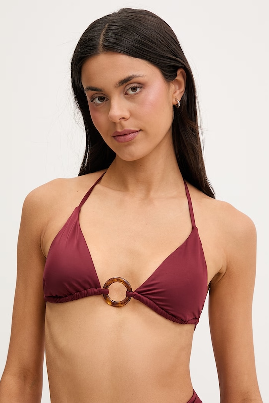 Tommy Hilfiger sutien de baie pentru femei burgundia UW0UW06387