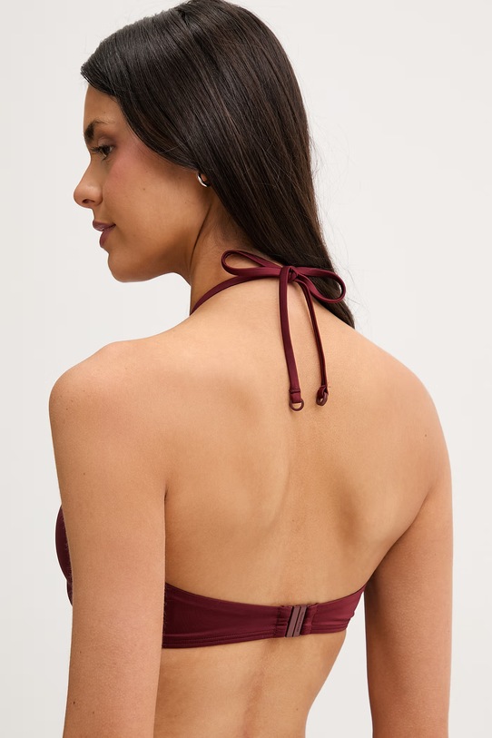 Îmbrăcăminte Tommy Hilfiger sutien de baie pentru femei UW0UW06388 burgundia