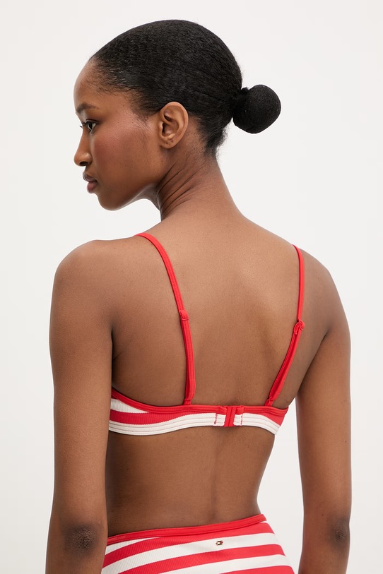 Odzież Tommy Hilfiger biustonosz kąpielowy damski UW0UW06405 czerwony