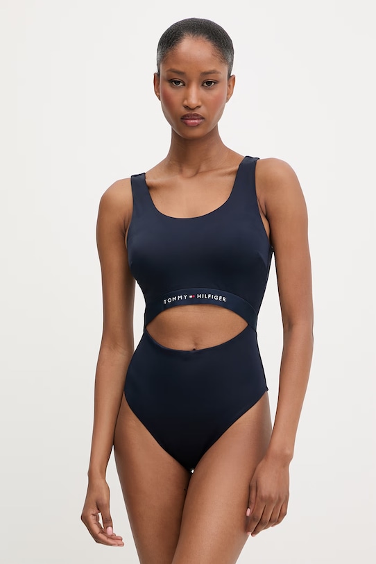 Tommy Hilfiger strój kąpielowy jednoczęściowy damski granatowy UW0UW06367