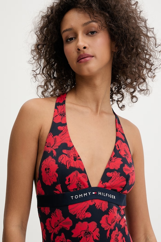 Odzież Tommy Hilfiger strój kąpielowy jednoczęściowy damski UW0UW06372 granatowy