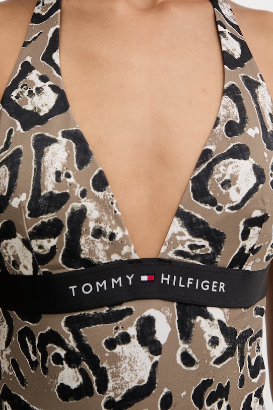 Tommy Hilfiger strój kąpielowy jednoczęściowy damski brązowy UW0UW06372