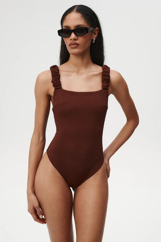 Undress Code strój kąpielowy jednoczęściowy damski Wild Cat Swimsuit brązowy 1204UC