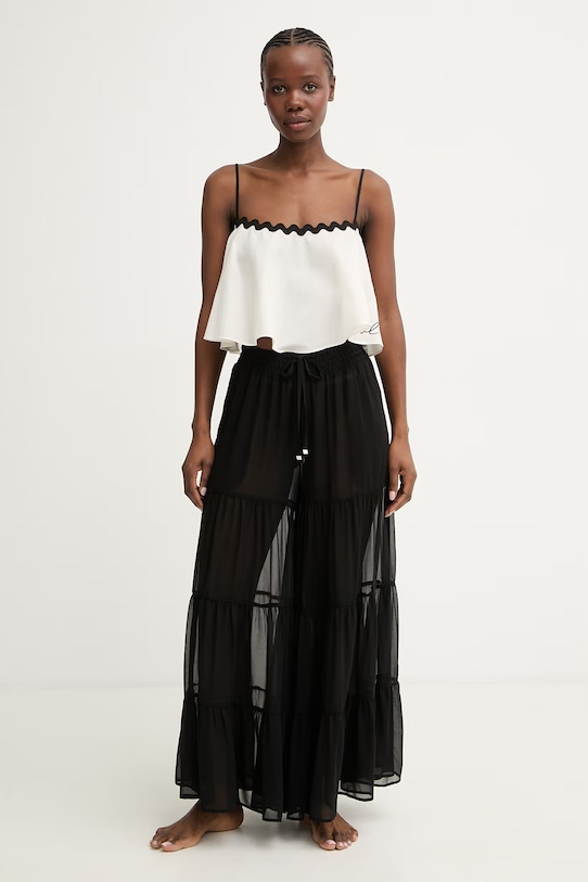 MICHAEL Michael Kors spódnica plażowa damska MM2R714 czarny SS26