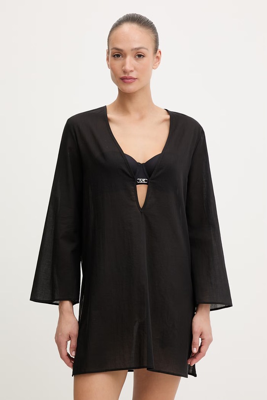 MICHAEL Michael Kors narzutka plażowa damska czarny MM7M354