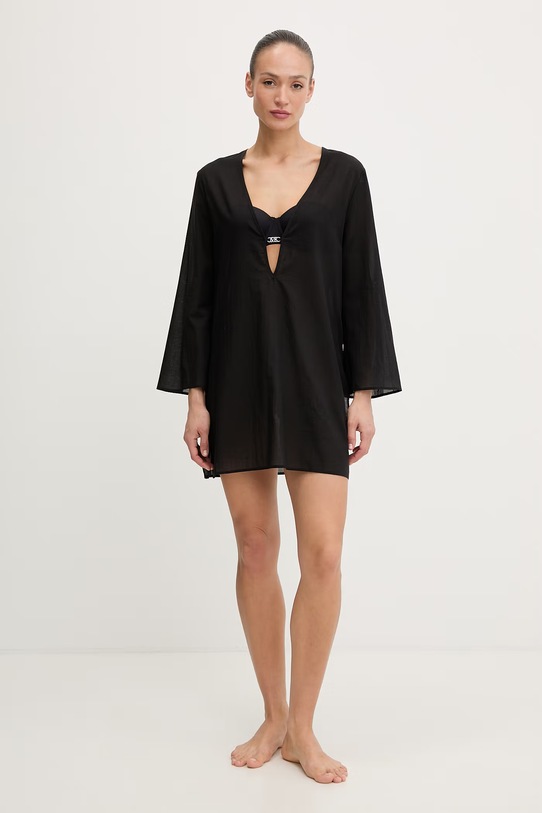 MICHAEL Michael Kors narzutka plażowa damska MM7M354 czarny SS26