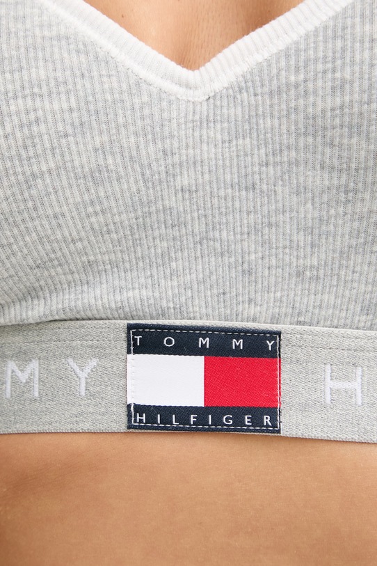 Tommy Hilfiger braletka s bavlnou UW0UW06272 sivá