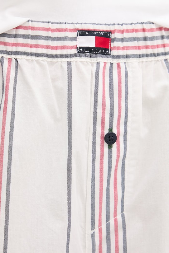 Tommy Hilfiger spodnie piżamowe damskie bawełniane biały UW0UW06502