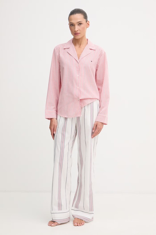 Tommy Hilfiger koszula piżamowa damska UW0UW06304 czerwony SS26