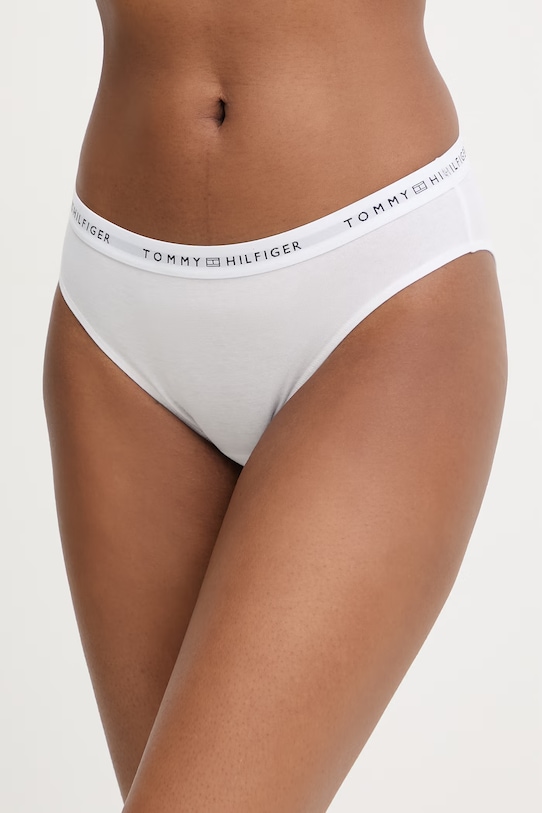 Tommy Hilfiger figi damskie bawełniane z elastanem biały UW0UW05876
