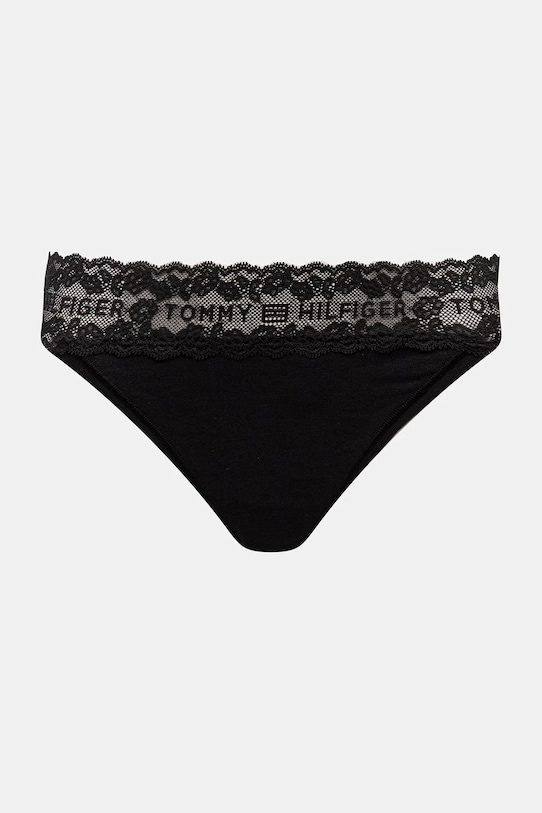 Tommy Hilfiger chiloți g-string pentru femei, din bumbac cu elastan bej UW0UW06337