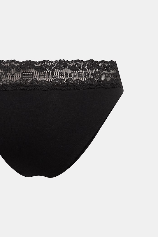 Odjeća Tommy Hilfiger gaćice za žene od pamuka s elastanom 3-pack UW0UW06338 crna