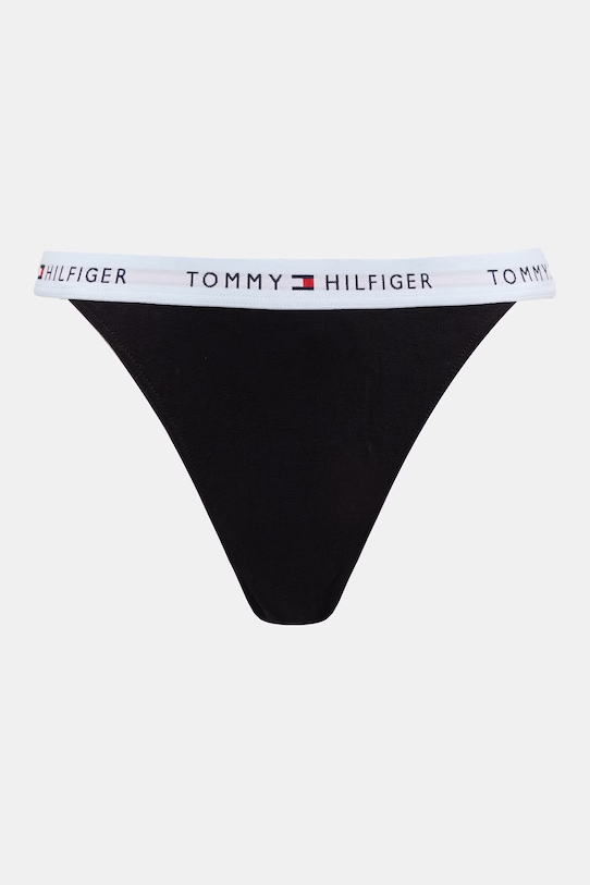 Дрехи Tommy Hilfiger прашки дамски от памук с еластан 3 броя UW0UW06518 черен