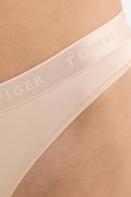 Tommy Hilfiger nohavičky dámske z modalu béžová UW0UW06261