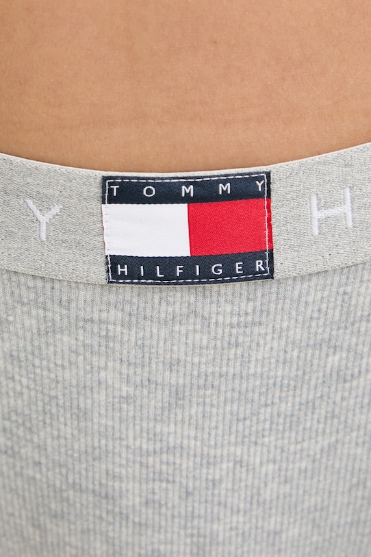 Tommy Hilfiger nohavičky dámske s bavlnou sivá UW0UW06274