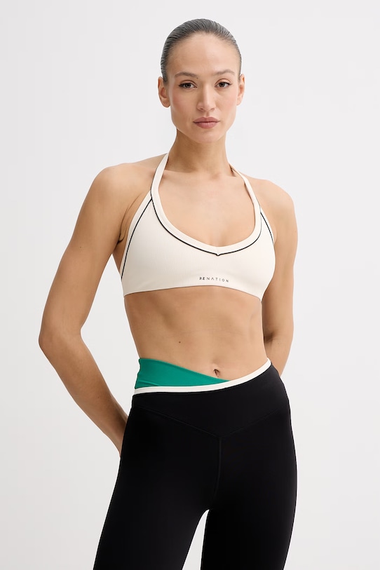 P.E Nation Biustonosz sportowy Halter beżowy 261C068