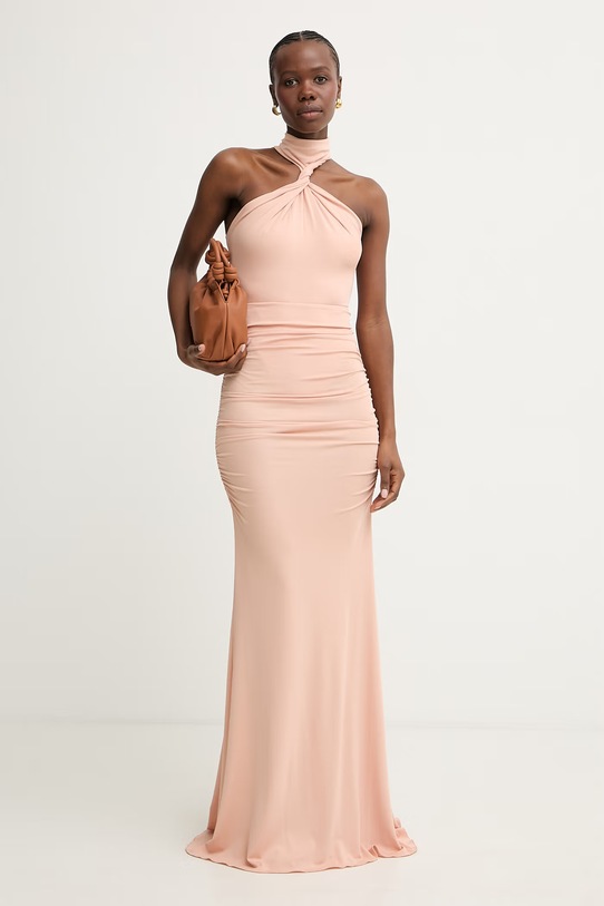 Elisabetta Franchi body damskie z wiskozą BO03963E2 beżowy SS26