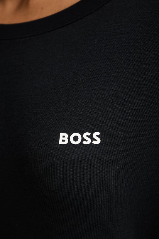 BOSS nočná košieľka dámska s viskózou Element_Nightie 50561000 čierna