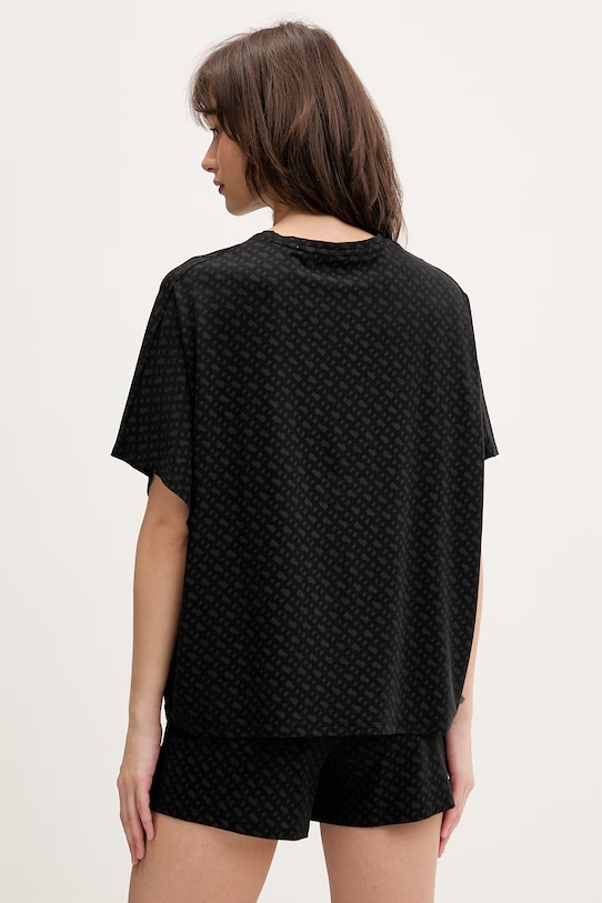 Ρούχα BOSS μπλουζάκι πιτζάμας γυναικείο από lyocell B Logo_T-Shirt 50561029 μαύρο