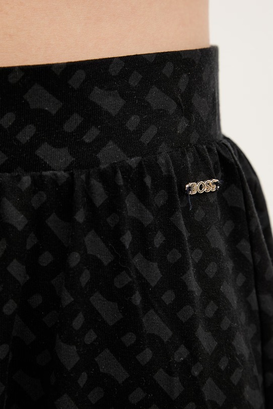 BOSS σορτς πιτζάμας γυναικεία από lyocell B Logo_Shorts μαύρο 50561055