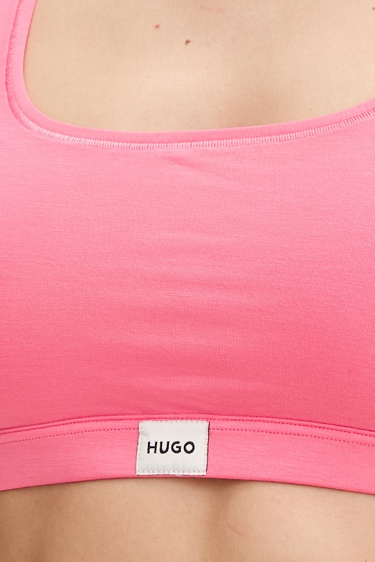 HUGO melltartó modállal SIGNATURE BRALETTE rózsaszín 50566598