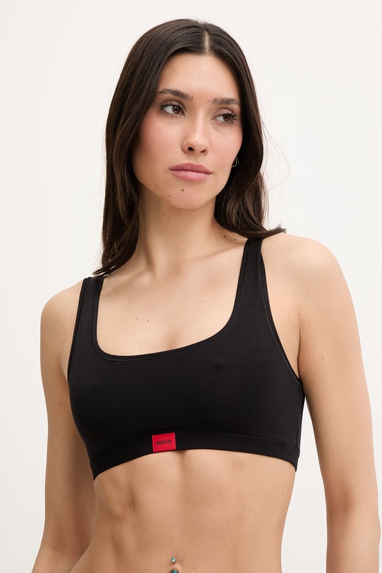 HUGO podprsenka s modalom SIGNATURE BRALETTE čierna 50566598