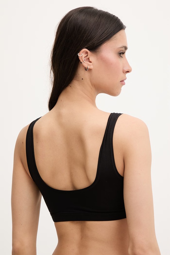 HUGO podprsenka s modalom SIGNATURE BRALETTE 50566598 čierna SS26